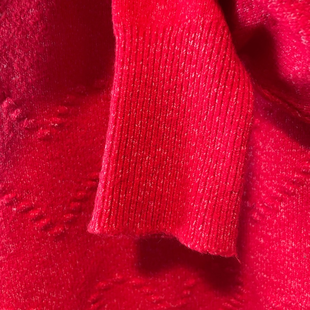 Loft Red Heart Pattern Sweater - image 4